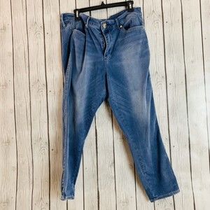 Womens 7FAMK SEVEN 7 High Rise Ankle Skinny Medium Wash Denim Jeans Size 16